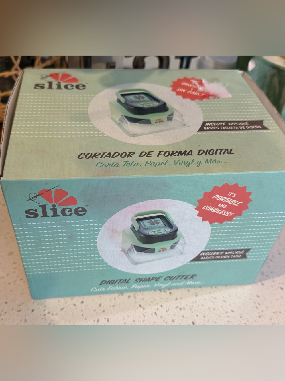 New Slice Cordless Portable Digital Shape Cutter For Fabric Paper Vinyl Arts Cra